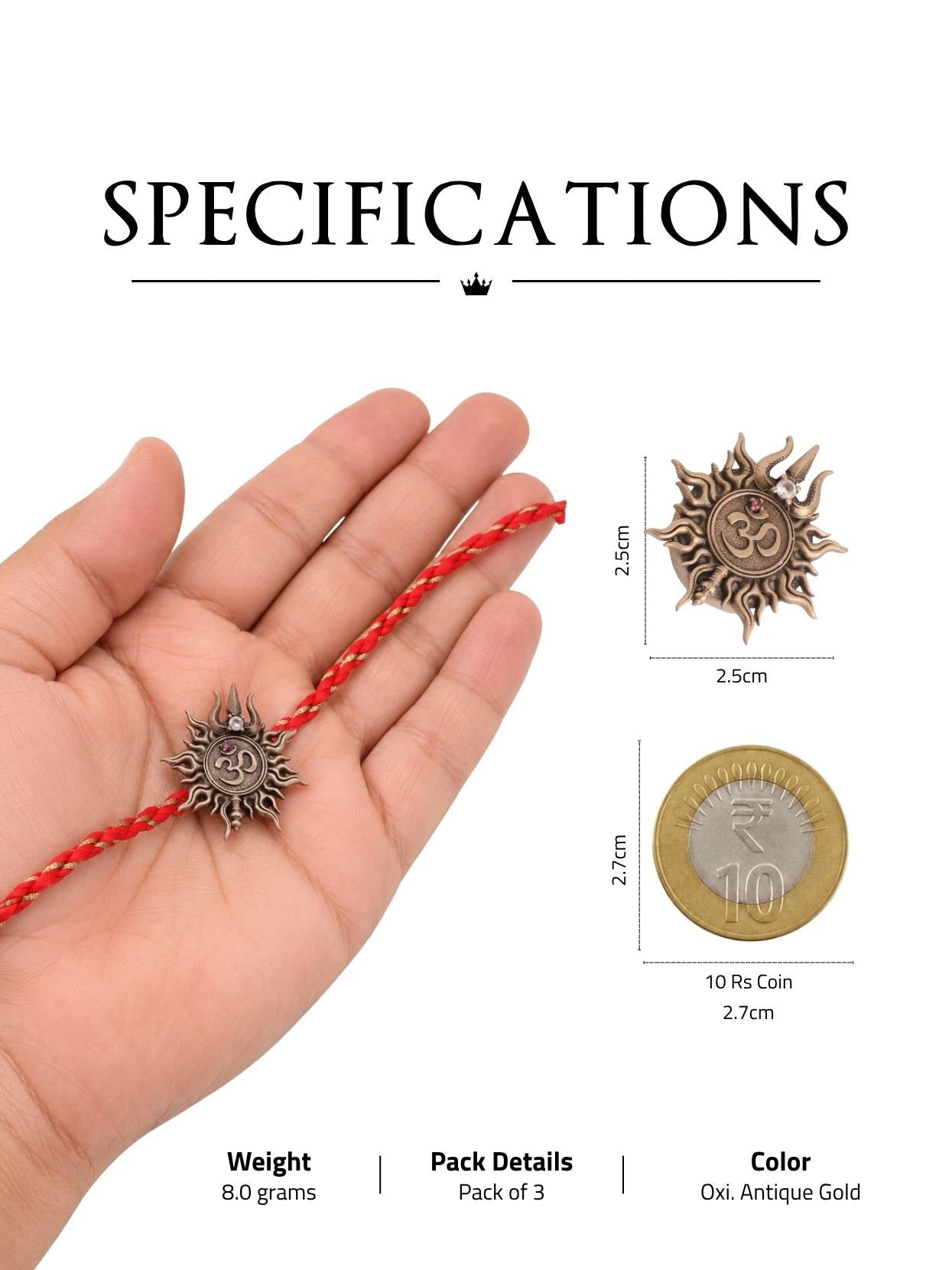 Mahadev Convertible Rakhi Button Cover