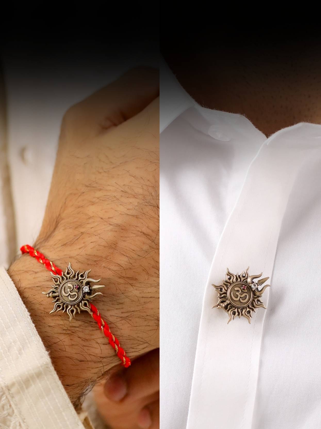 Mahadev Convertible Rakhi Button Cover