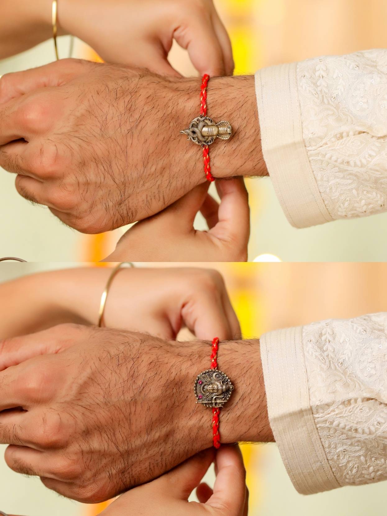 Mahadev Convertible Rakhi Button Cover