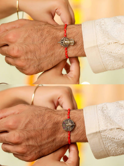 Mahadev Convertible Rakhi Button Cover
