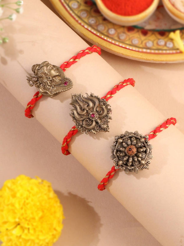 Mahakaal Blessings Convertible Rakhi Button Cover – Pack of 3