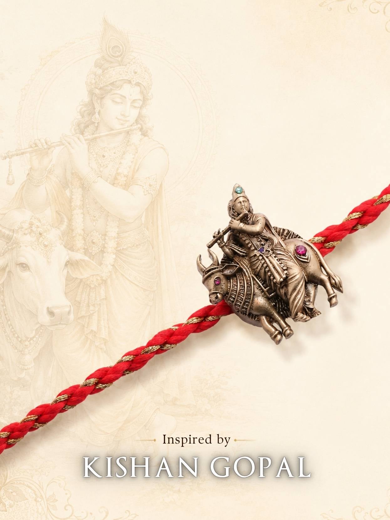 Shyam Sundar Convertible Rakhi Button Cover