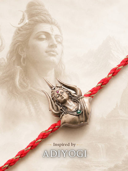 Mahadev Cosmic Trio Convertible Rakhi Button Cover