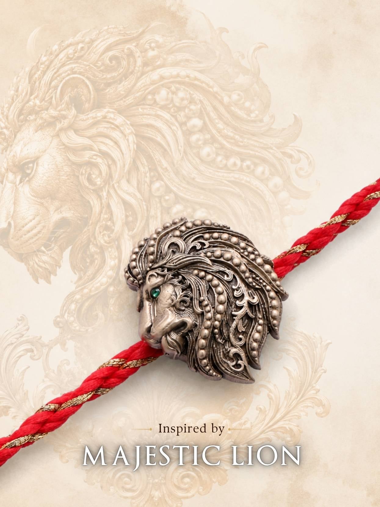 Royal Predators Convertible Rakhi Button Cover