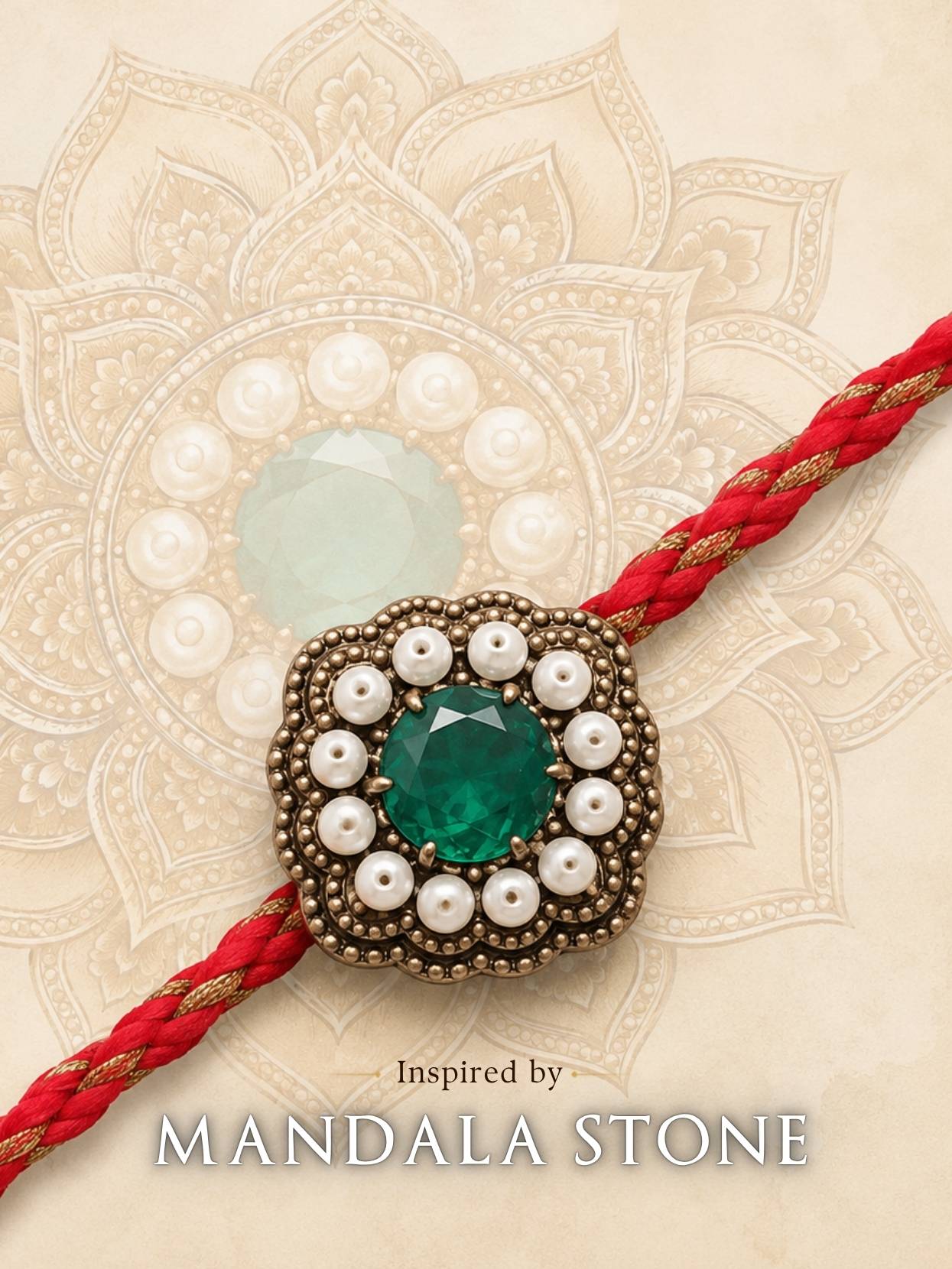 The Royal Trio Convertible Rakhi Button Cover