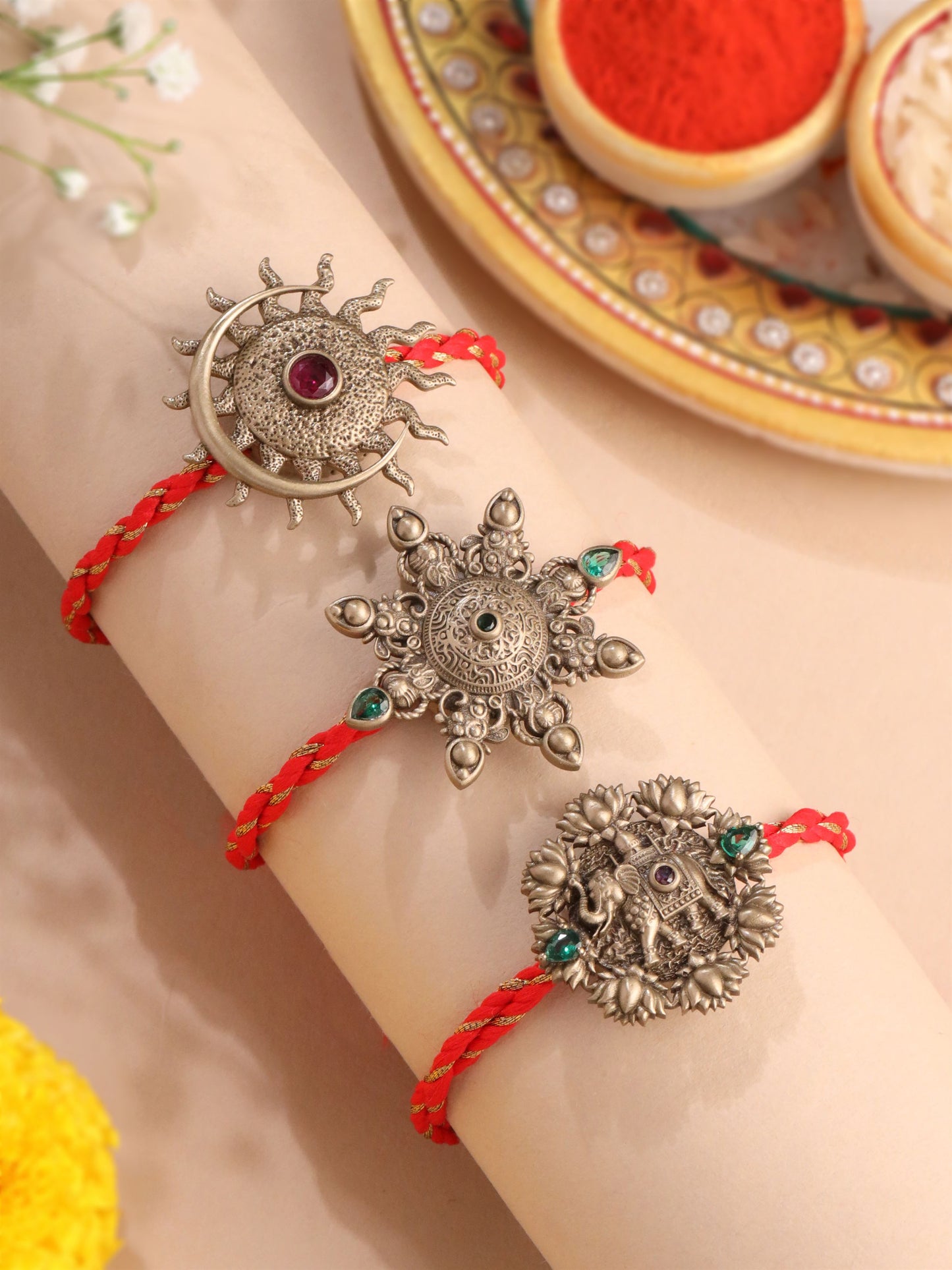 Celestial Multipurpose Rakhi Button Cover
