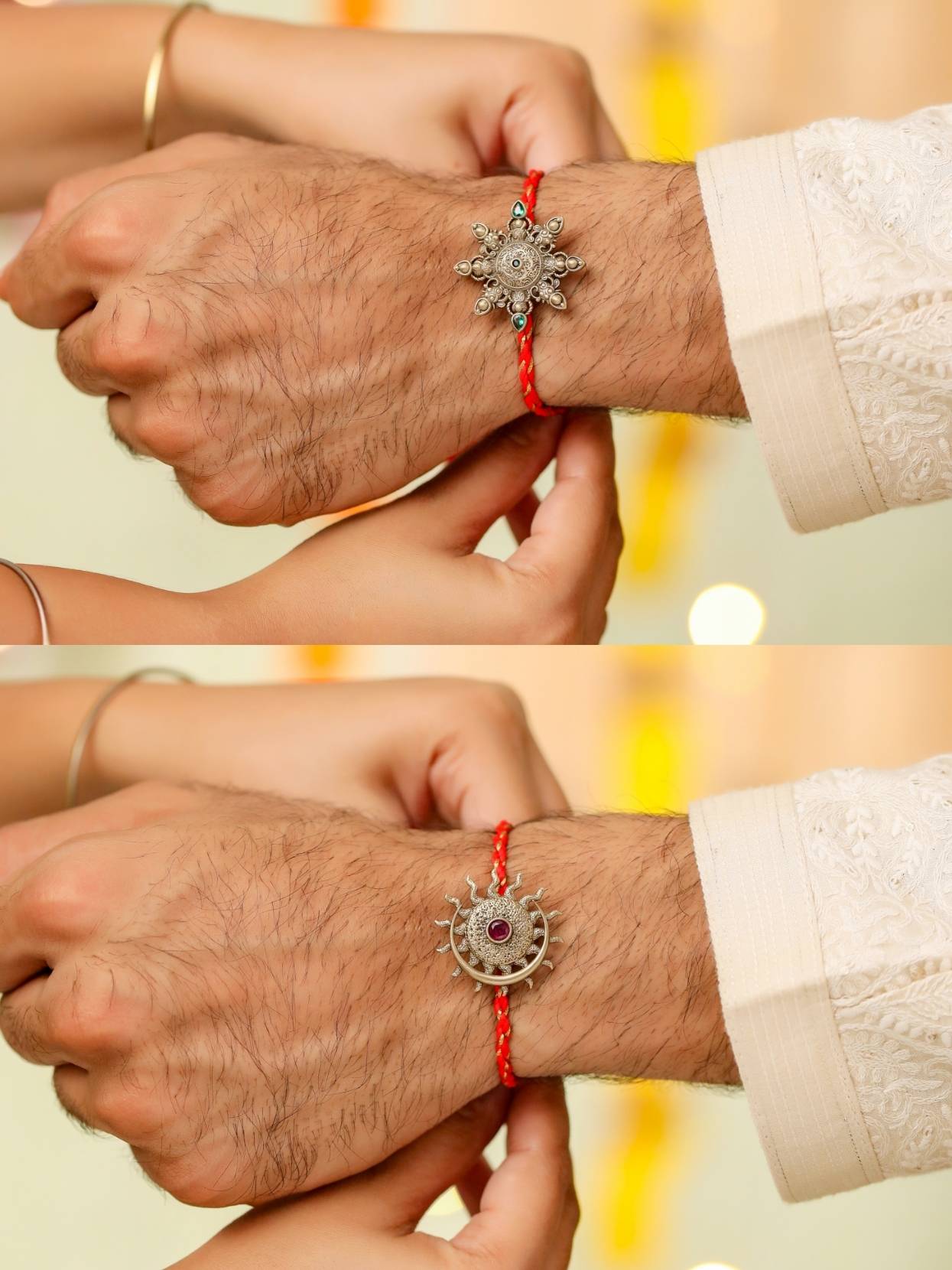 Celestial Convertible Rakhi Button Cover