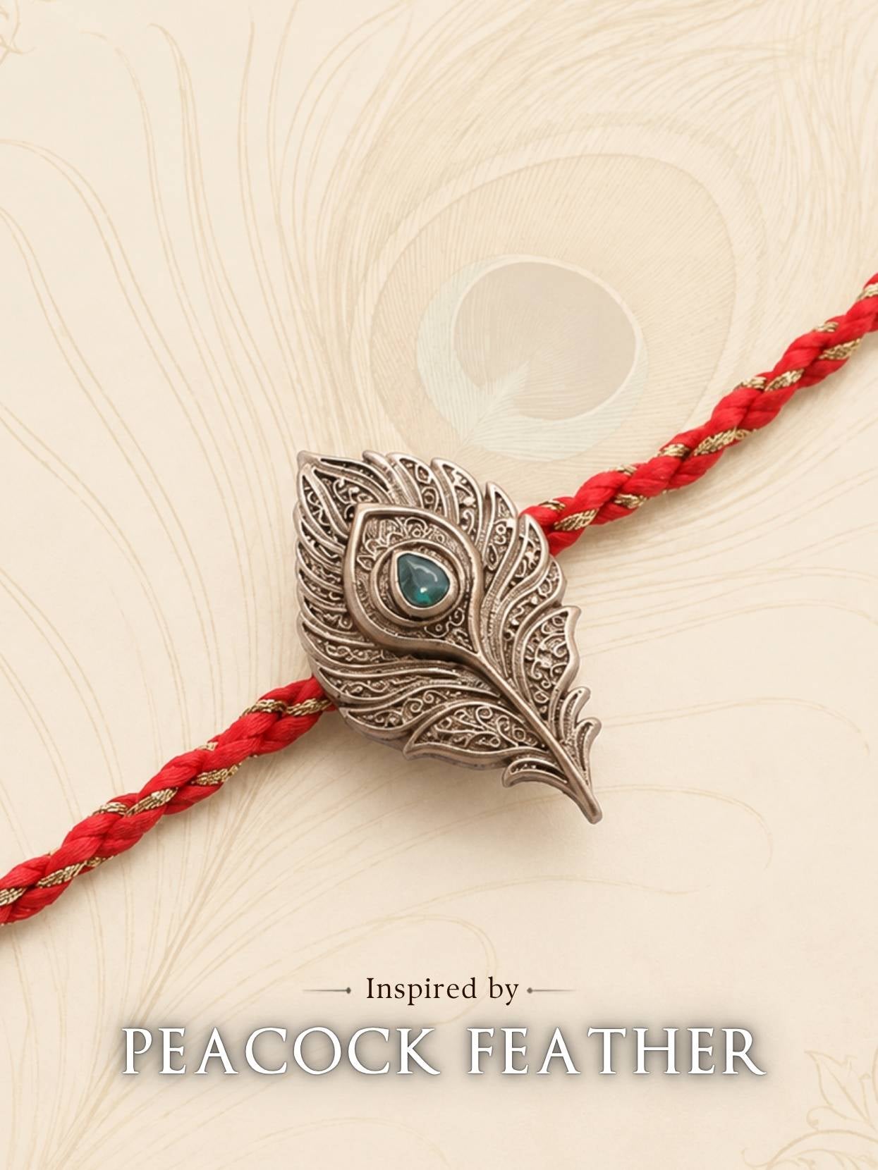 Divine Heritage Convertible Rakhi Button Cover