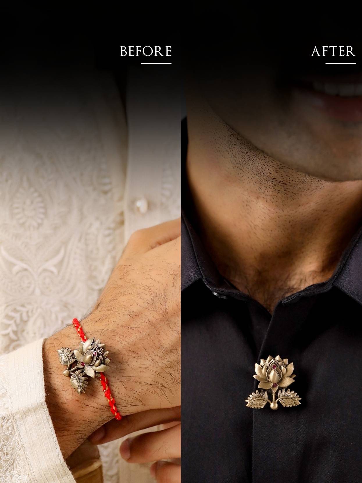 Ik Onkar Vaibhav Convertible Rakhi Button Cover