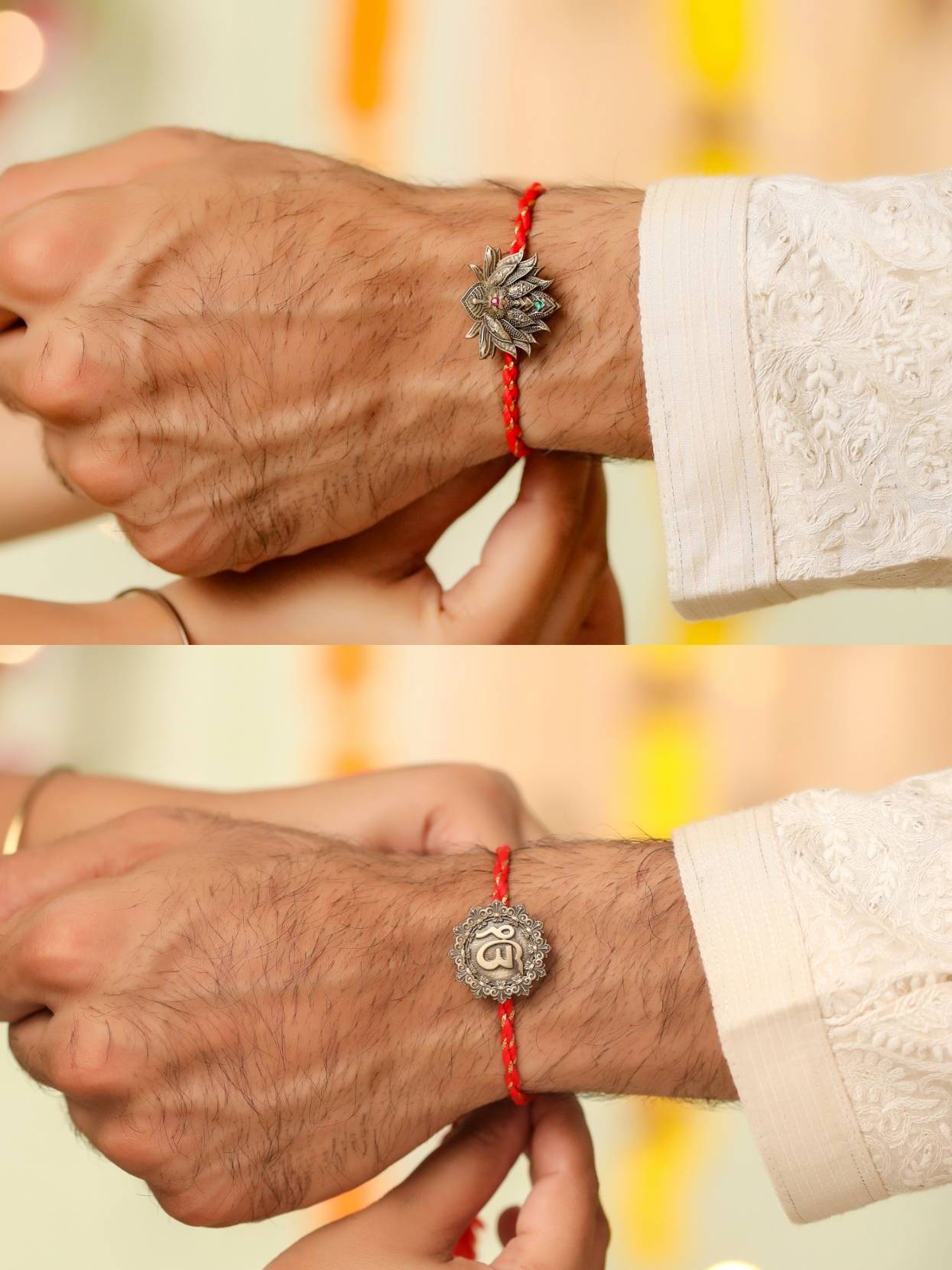 Ik Onkar Vaibhav Convertible Rakhi Button Cover