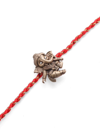 Lord Krishna, Shiva & Ganesha Antique Premium Designer Rakhi Button Cover – Pack of 3