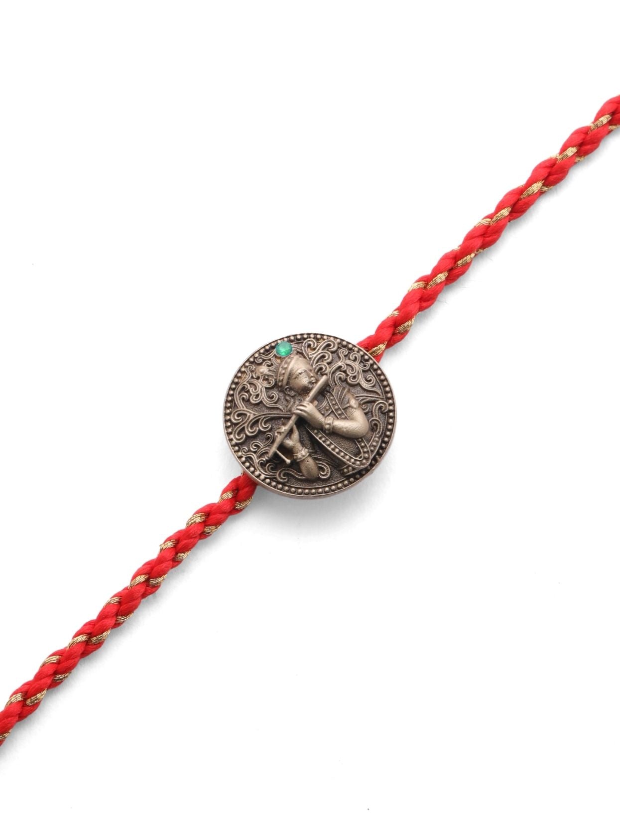 Lord Krishna, Shiva, Ganesha, Trishul & Shankh Premium Rakhi Button Cover – Pack of 5