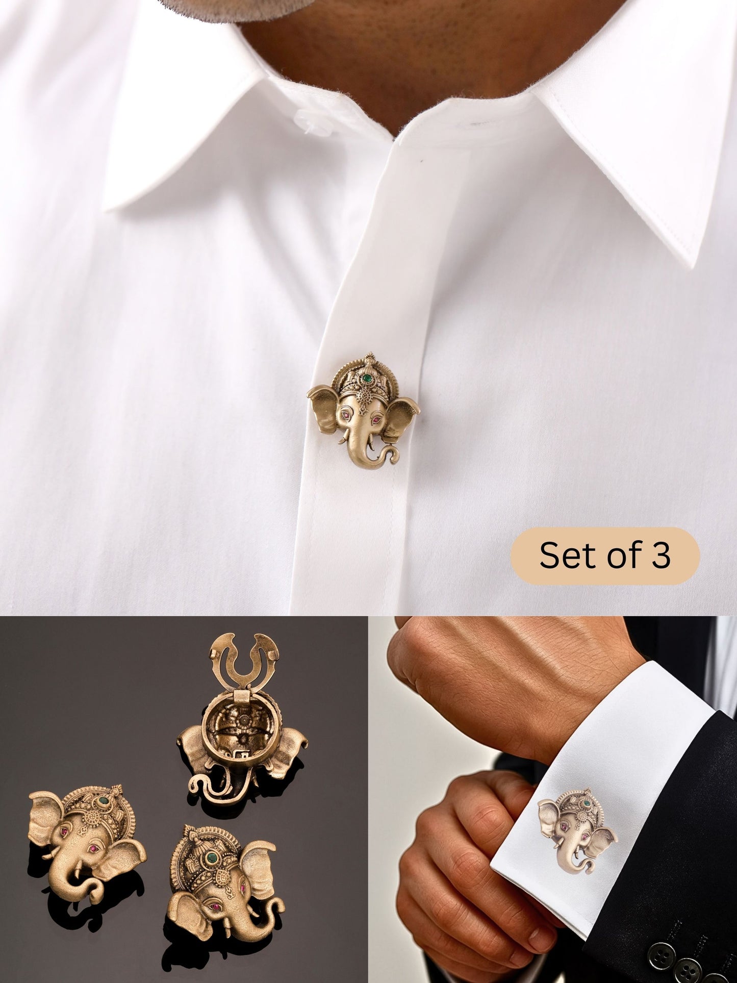 Divine Ganesha Button Cover
