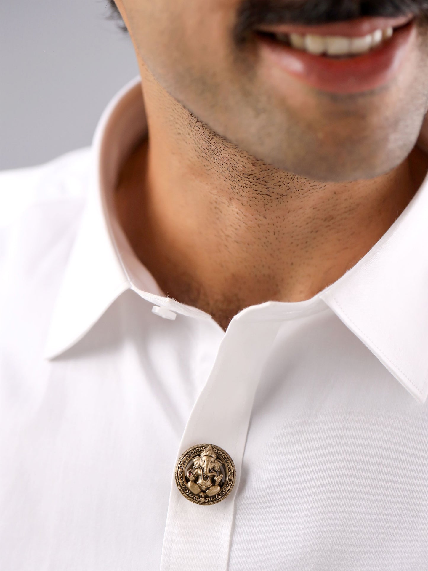 Heritage Ganesha Button Cover