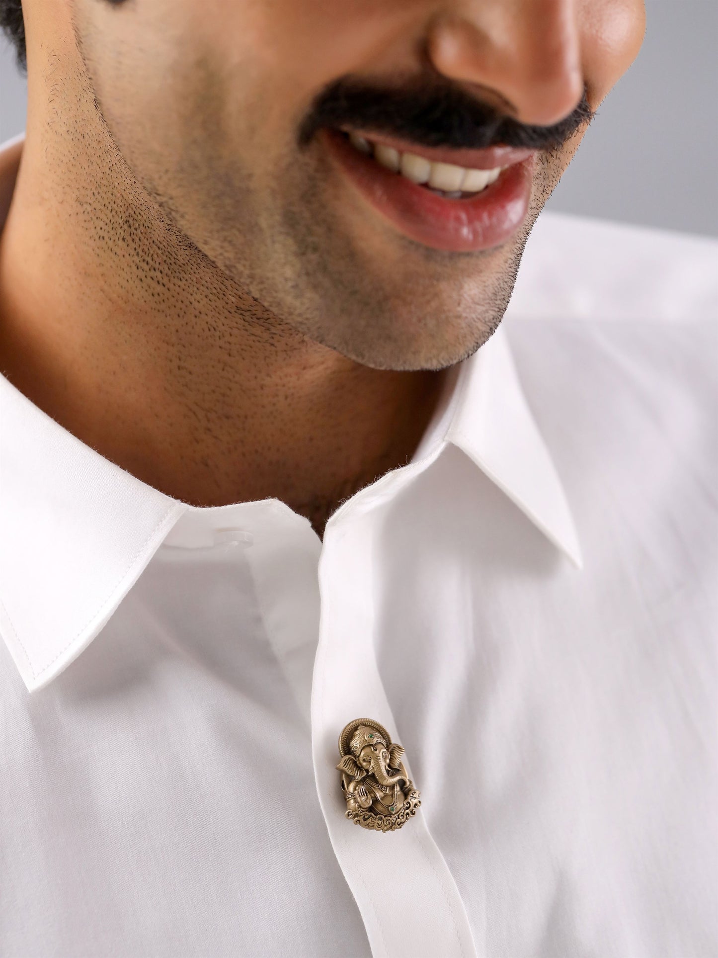 Sacred Ganesha Button Cover