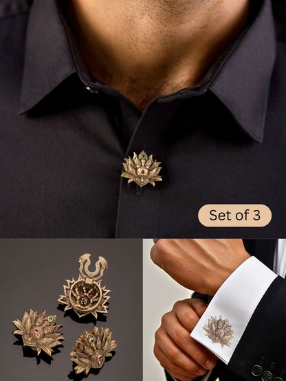 Divine Lotus Button Cover