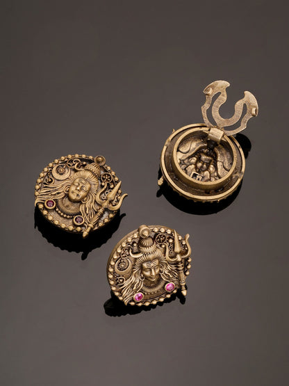 Auspicious shiv Button Cover