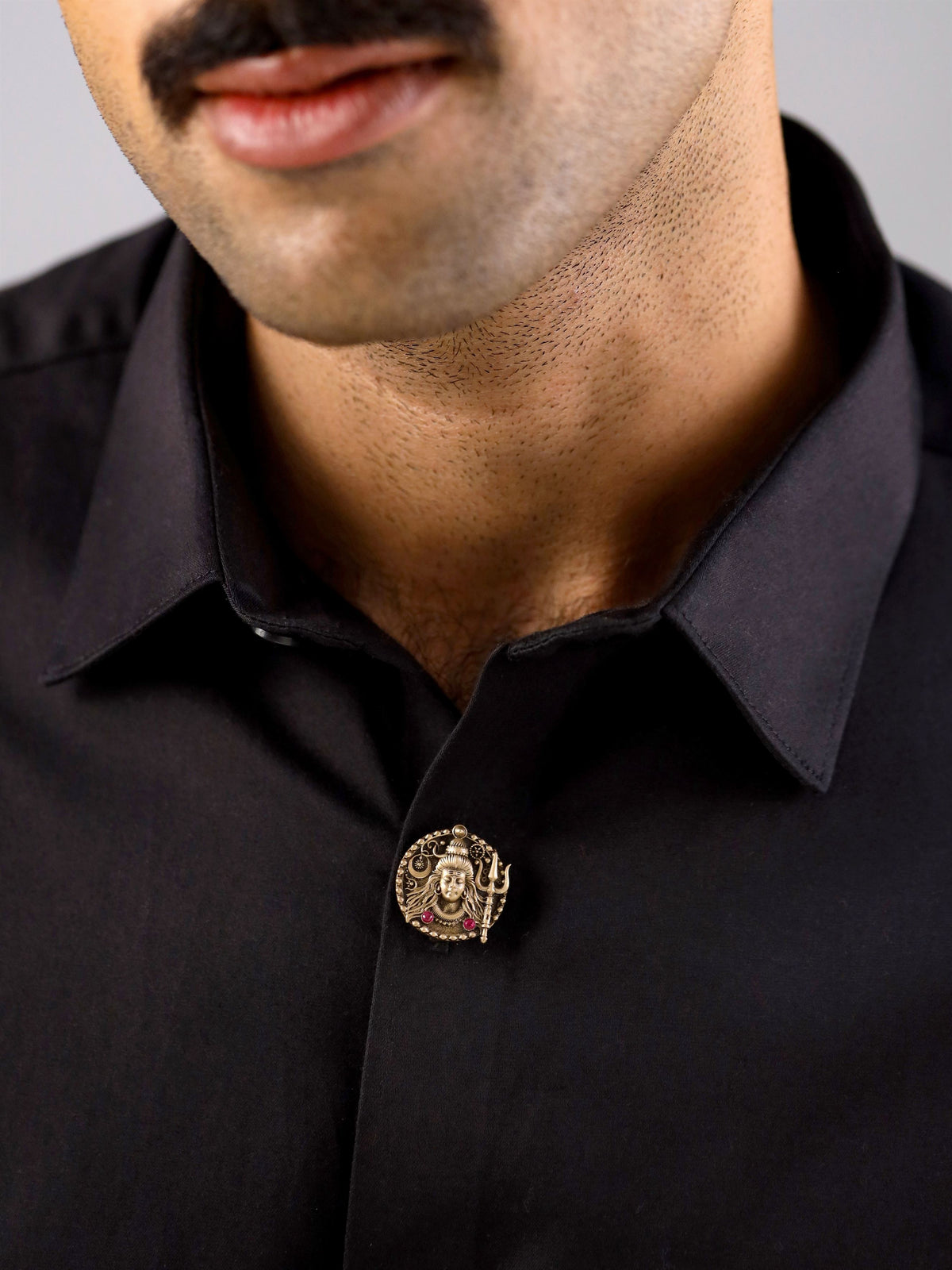 Auspicious shiv Button Cover