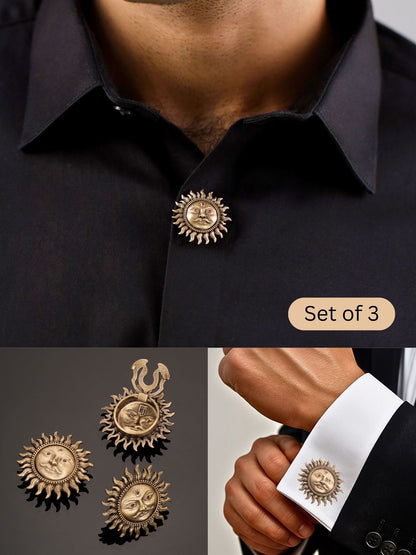 Radiant Surya Dev Button Cover