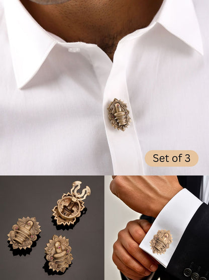 Sacred Shivling Button Cover