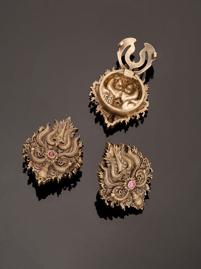 Powerful Trishul Button Cover