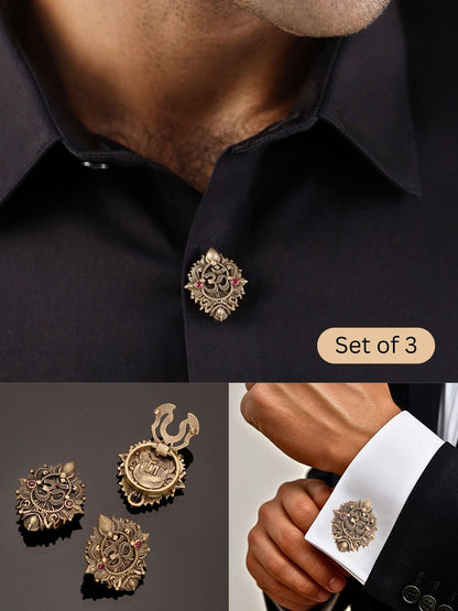 Divine Om Button Cover