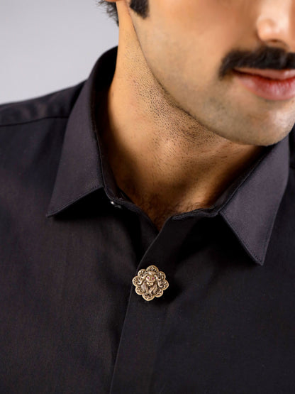 Regal Lion Button Cover