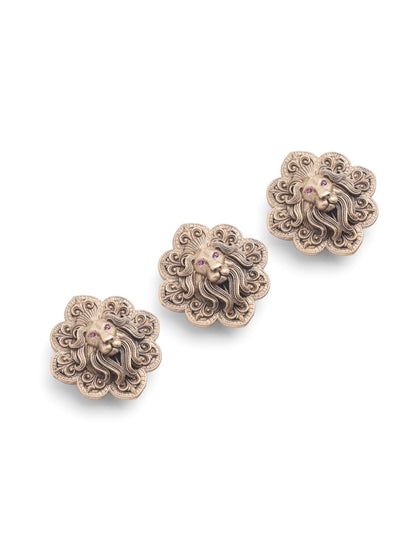 Regal Lion Button Cover