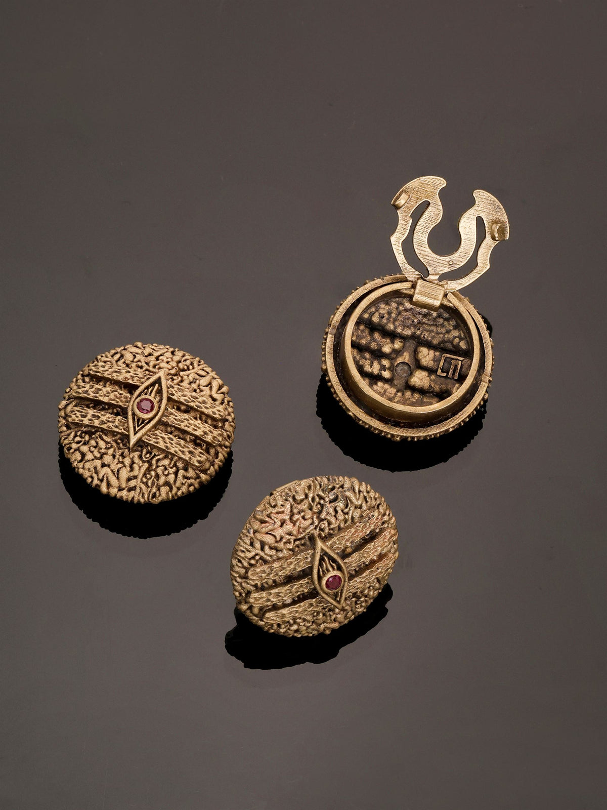 Sacred Tripundra Third Eye Button Cover