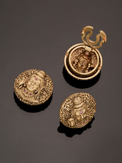 Serene Mahadev Button Cover