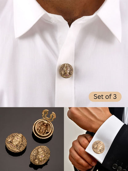 Serene Mahadev Button Cover