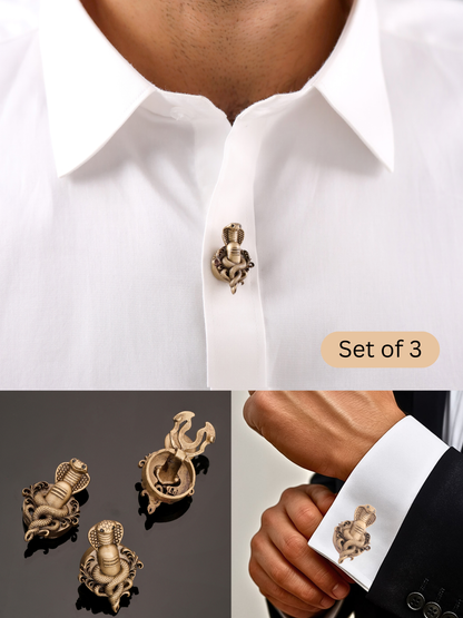 Sacred Naag Shivling Button Cover
