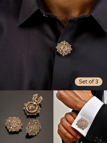 Royal Mandala Button Cover