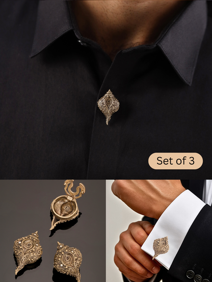 Sacred Shankh Button Cover