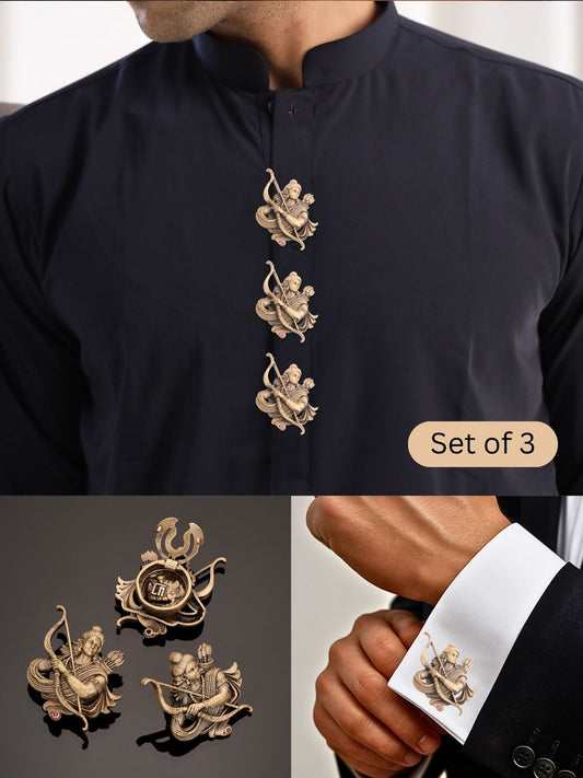Divine Shri Ram Archer Button Cover