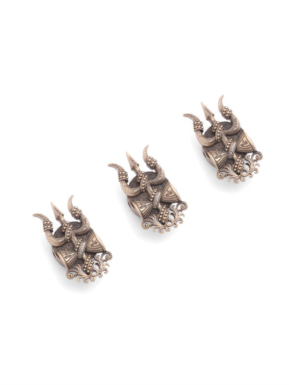 Powerful Trishul Naag Button Cover