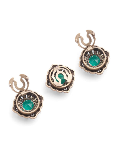 Regal Emerald Pearl Button Cover