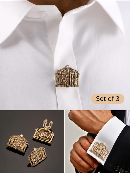 Divine Ram Darbar Button Cover