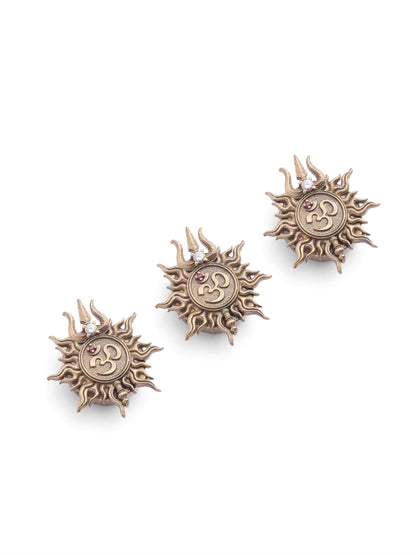 Sacred Om Trishul Button Cover