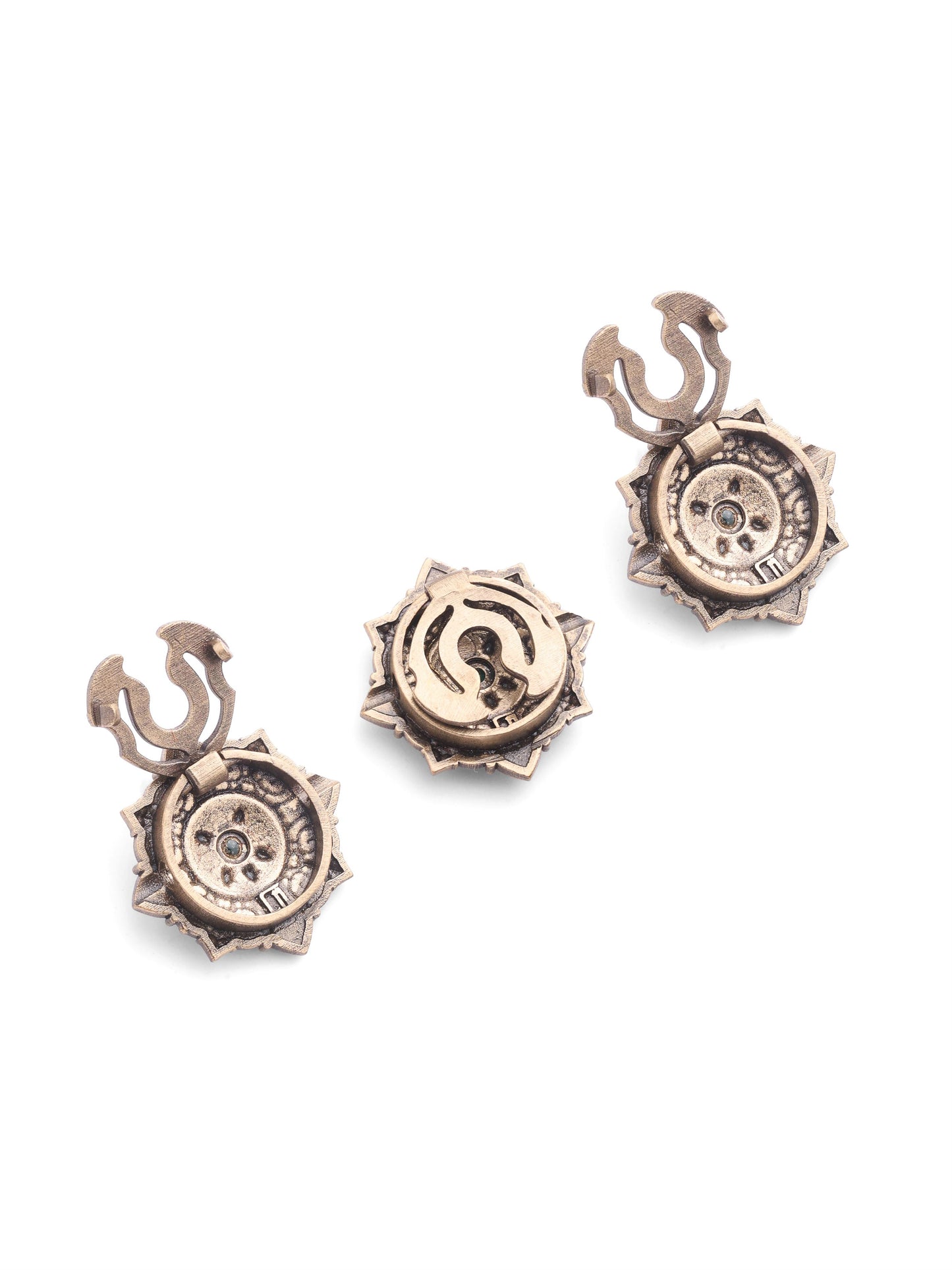 Royal Emerald Floral Button Cover