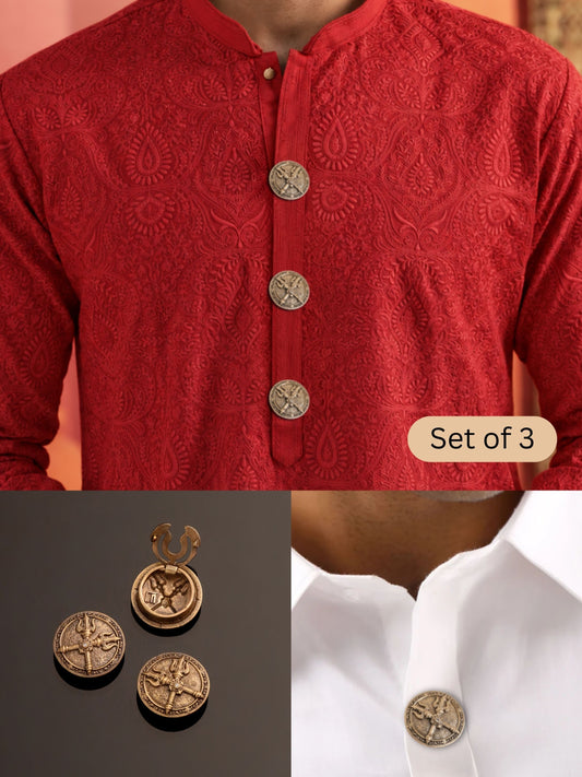 Shakti Trishul Button Cover