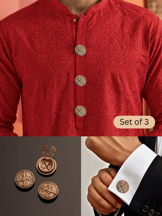 Shakti Trishul Button Cover