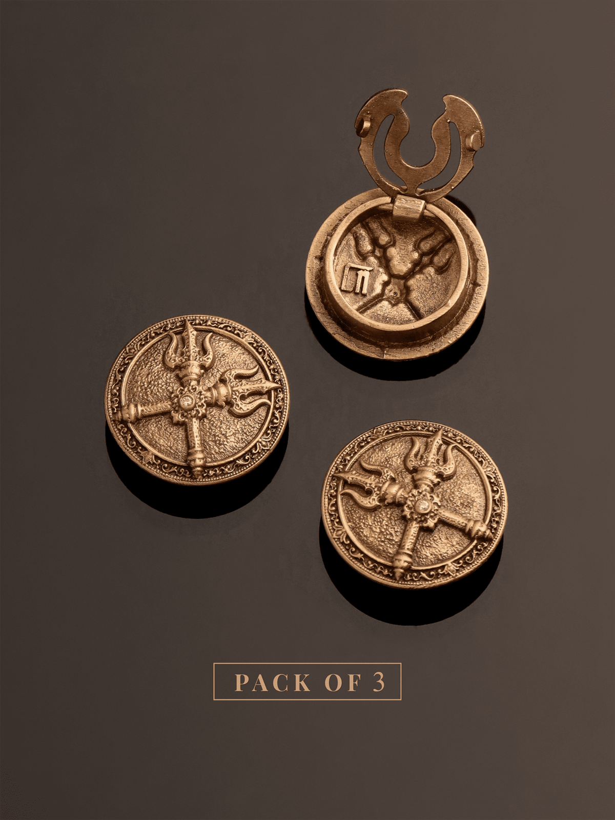 Shakti Trishul Button Cover