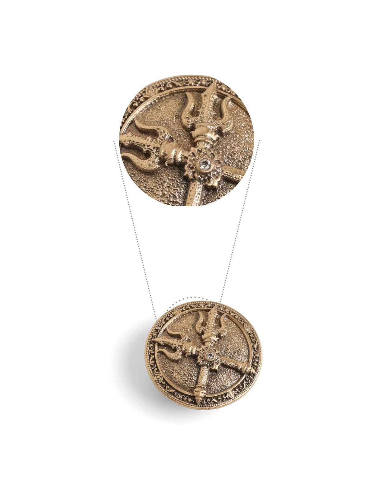Shakti Trishul Button Cover