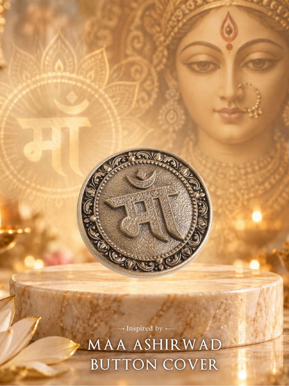 Maa Ashirwad Button Cover