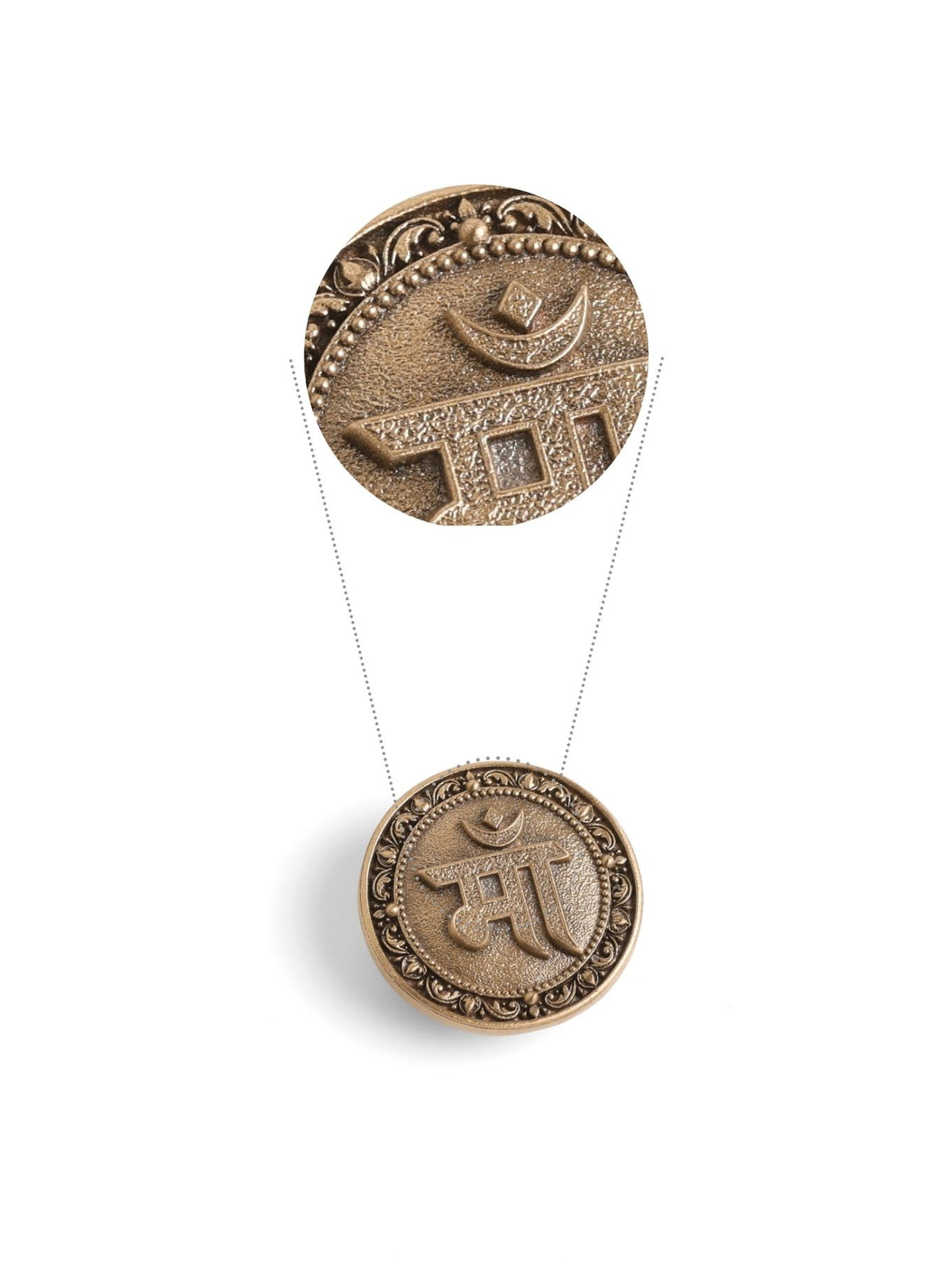 Maa Ashirwad Button Cover
