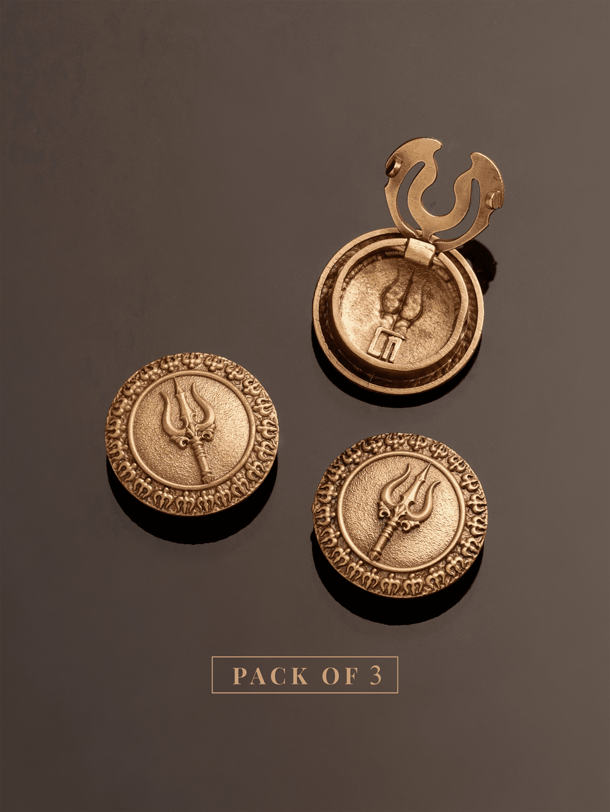 Trishul Kavach Button Cover