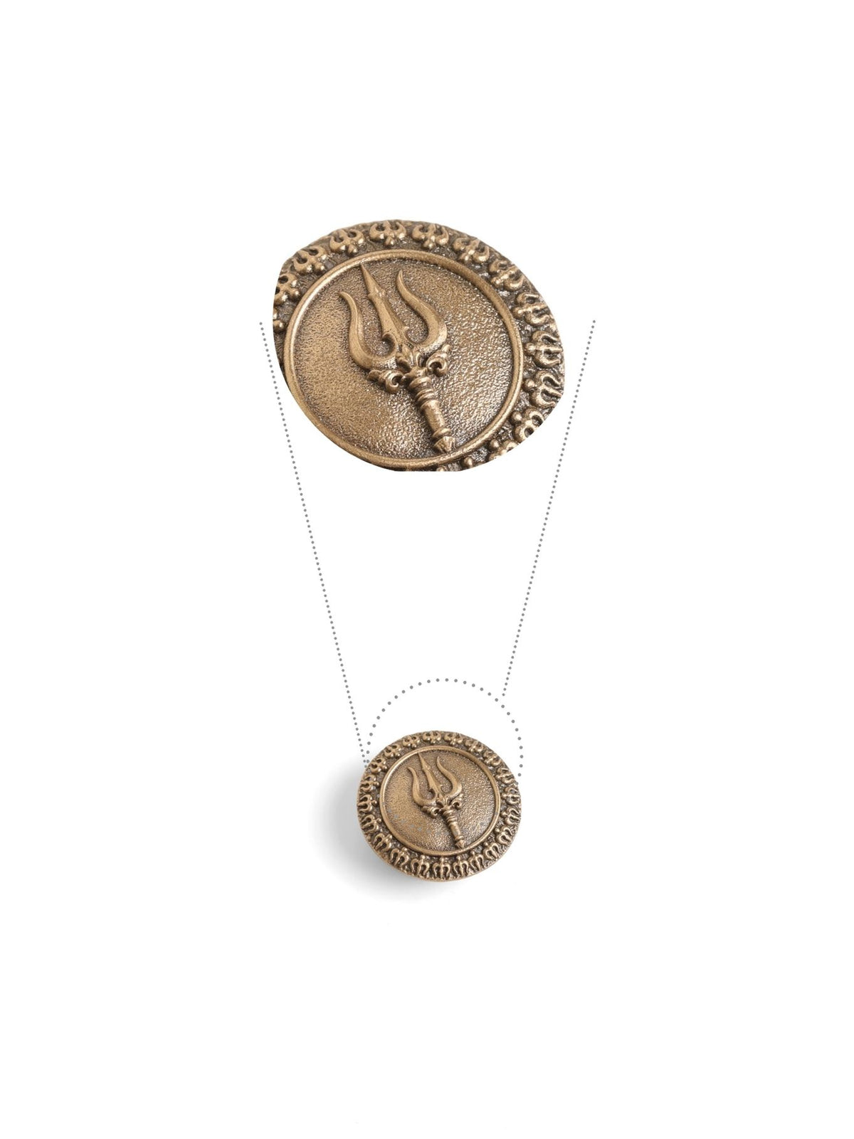 Trishul Kavach Button Cover