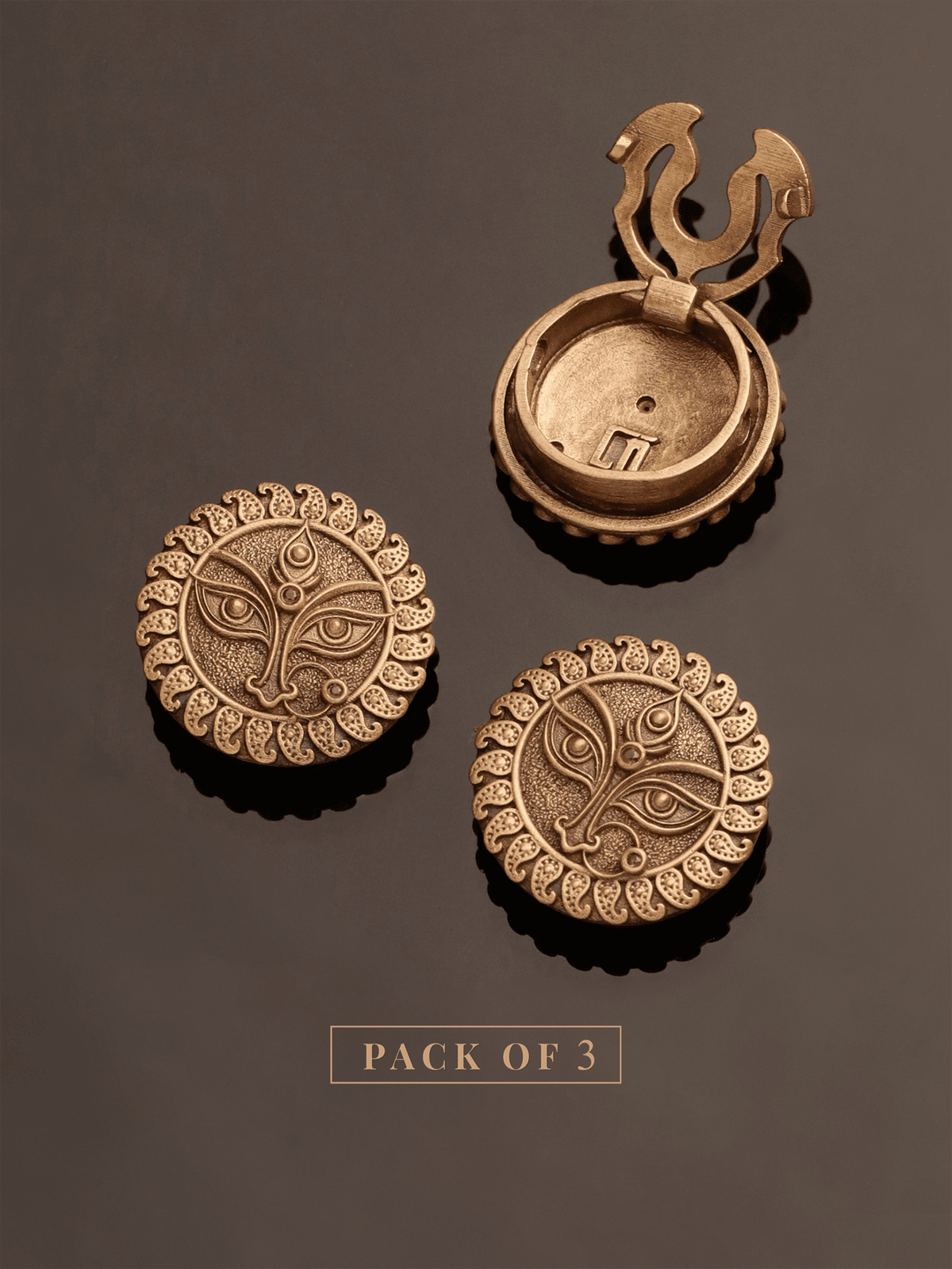 Trinetra Devi Button Cover