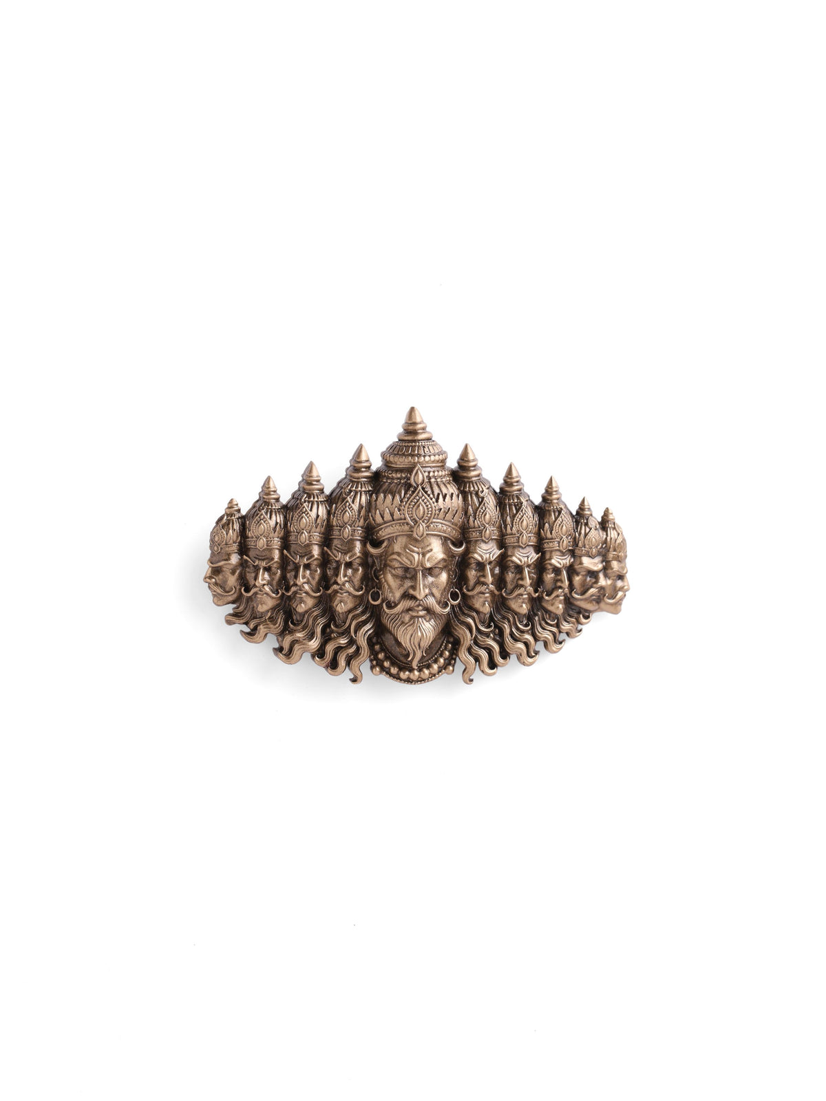 Dashanan Heritage gift set - antique gold gift set for men with dashanan heritage motif, front view